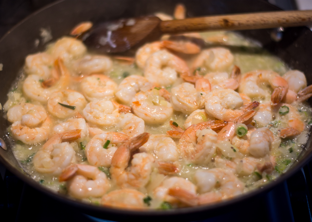 Lowcountry Breakfast Shrimp and Grits Flying Fourchette