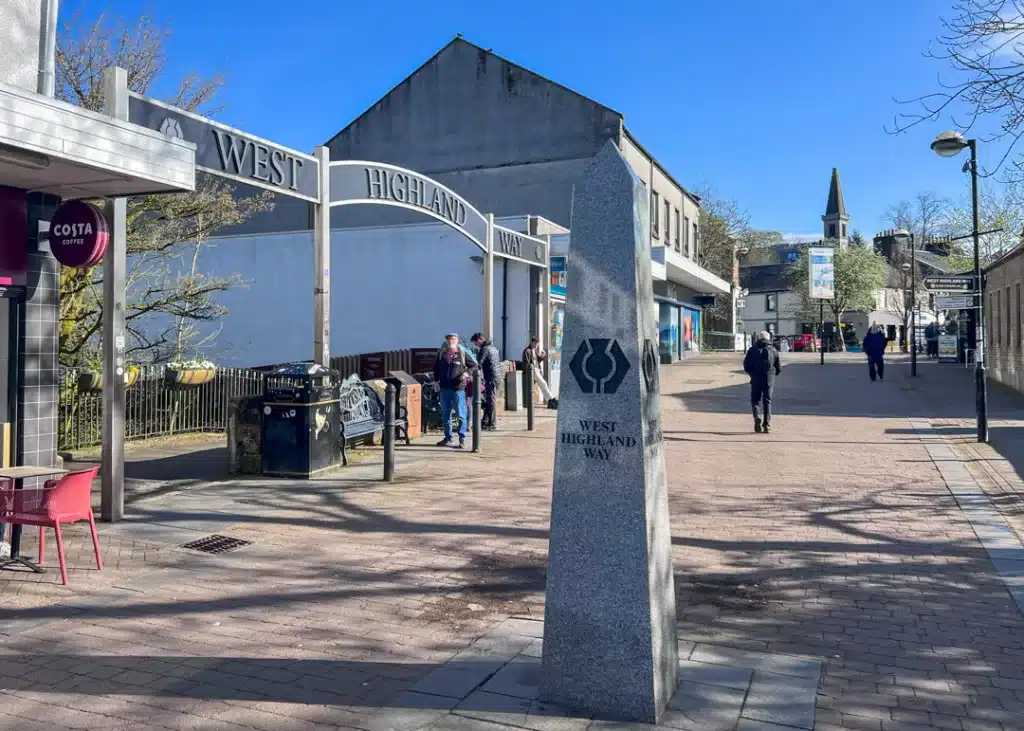 Milngavie - start of the west highland way