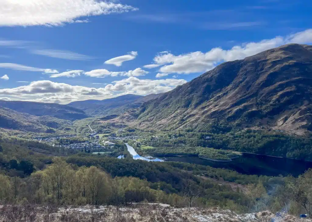 Looking back down on Kinlochleven