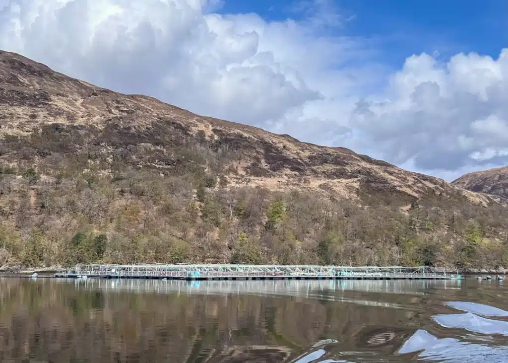 Salmon farm in Fort William