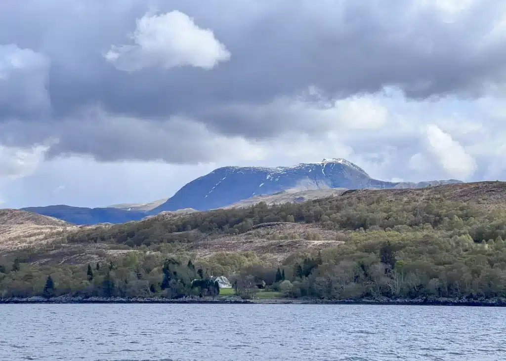 Elephant shape of Ben Nevis near Fort William