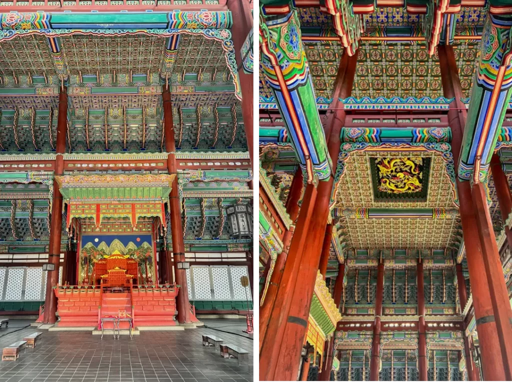 Throne in Gyeongbokgung Palace